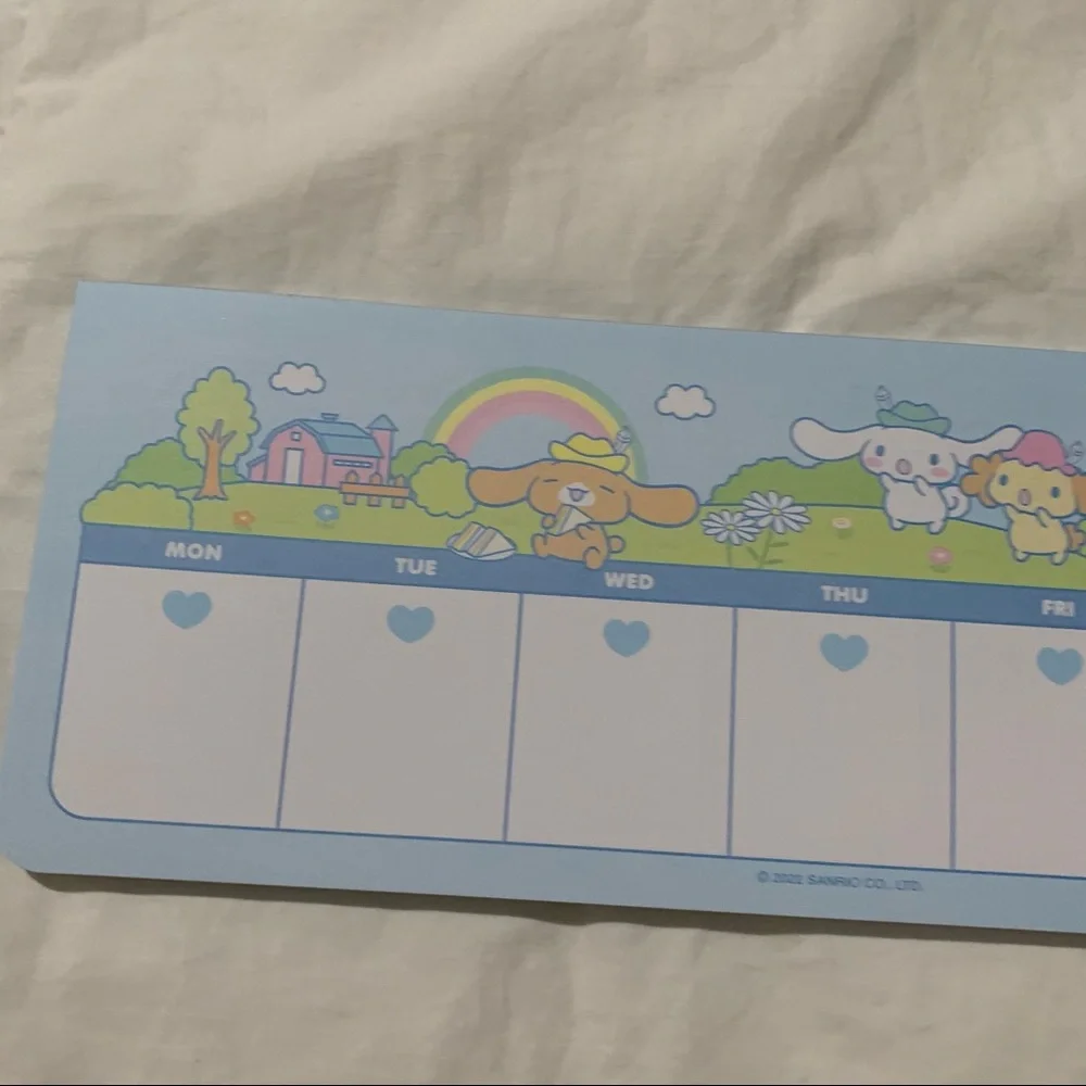 Blue Cinnamoroll Sanrio Weekly Planner Pad
